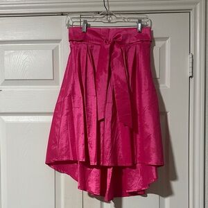 Elegant High-Low Pink Women's Skirt
